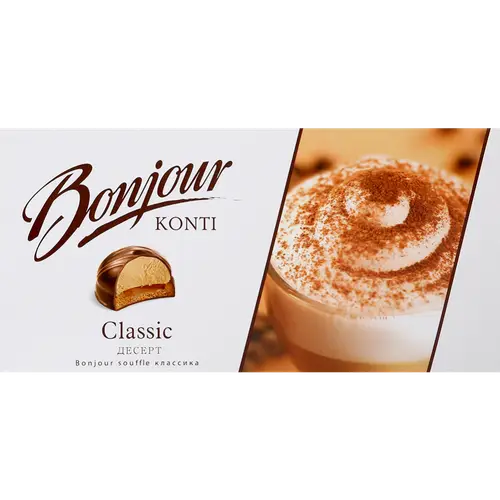 Десерт «Konti» Bonjour Souffle, классика, 232 г