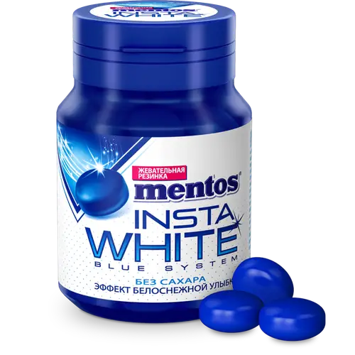 Жевательная резинка «Mentos» Insta White, со вкусом перечной мяты, 50 г