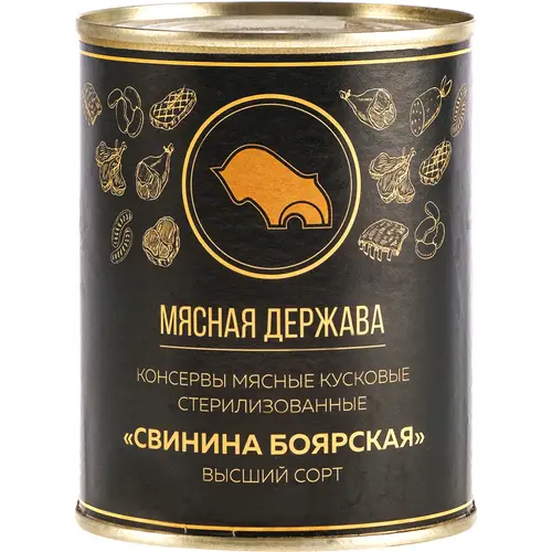 Консервы мясные «Мясная Держава» свинина Боярская, 340 г