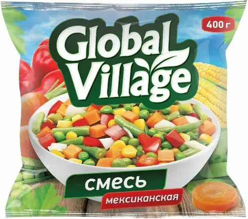 Смесь овощная Global Village мексиканская, 400г