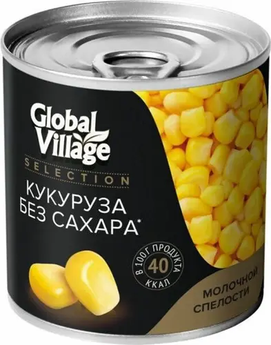 Кукуруза Global Village Selection сахарная 340г