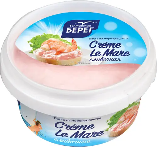 Паста Балтийский Берег Creme Le Mare сливочная из морепродуктов, 150г