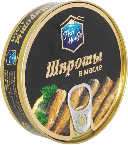 Шпроты Fish House из балтийской кильки в масле, 160г