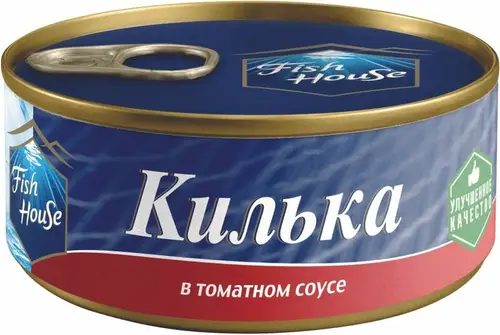 Килька Fish House в томатном соусе, 240г