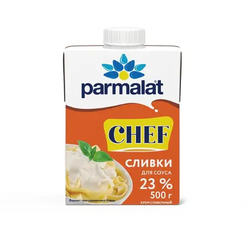 Сливки ультрапастеризованные 23% ТМ Parmalat (Пармалат)