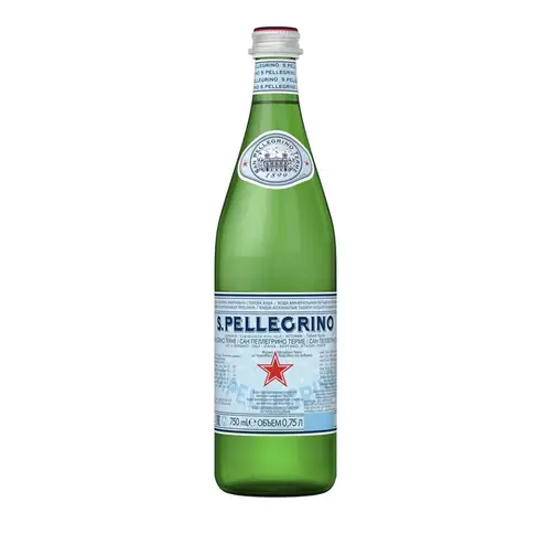 Вода минеральная S.Pellegrino газированная стекло