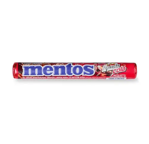 Жевательные драже Mentos Фреш Кола, 37,5 г