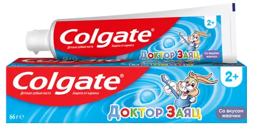 Зубная паста Colgate Доктор Заяц со вкусом жвачки, для детей