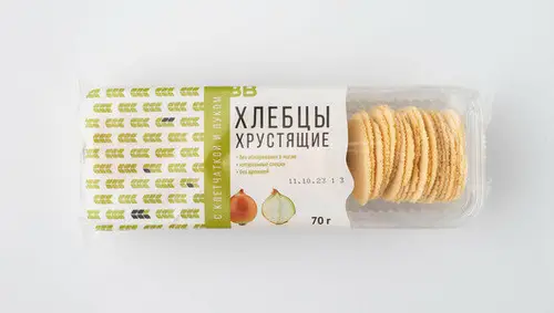 Хлебцы с клетчаткой и луком