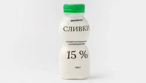 Сливки 15%