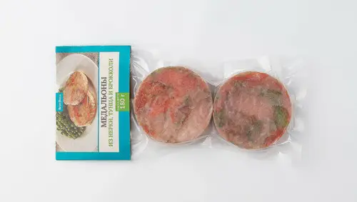 Медальоны из нерки, тунца и брокколи, заморож., 180 г(Продукт замороженный)