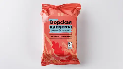 Морская капуста хрустящая со вкусом креветки, 10 г