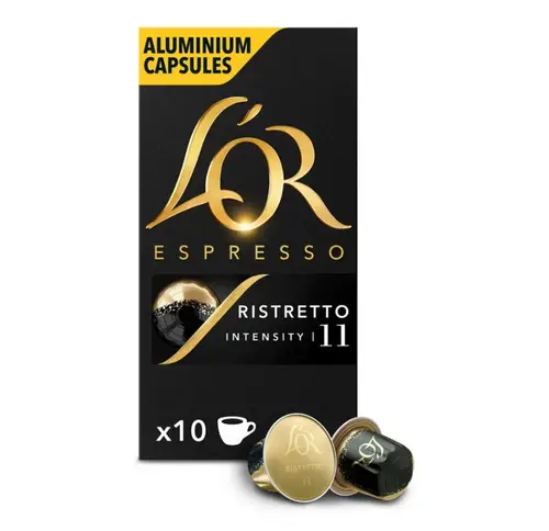 Кофе в капсулах L`or Espresso Ristretto жареный молотый, 10x5.2г