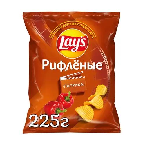 Чипсы Lay's Рифленые Паприка, 225г