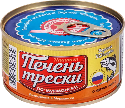 Печень трески по-мурмански Вкусные консервы