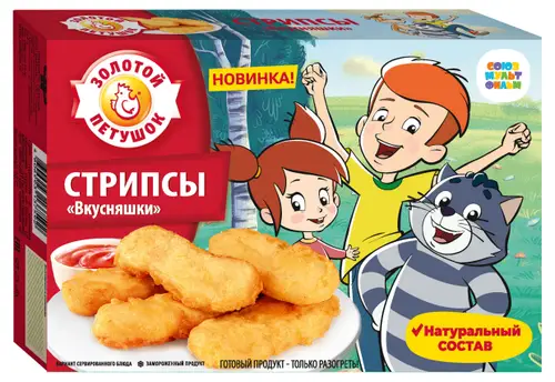 Стрипсы куриные Вкусняшки ТМ Золотой Петушок 300г