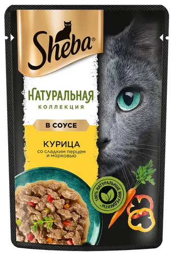 Влажный корм для кошек Sheba® Nature's Collection с курицей и паприкой 75г