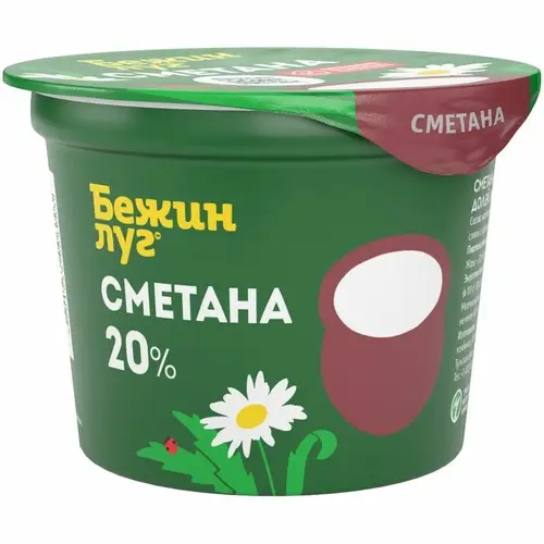 Сметана Бежин Луг 20%