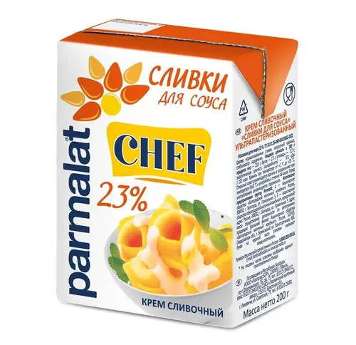 Сливки Parmalat 23% Россия