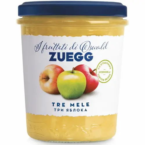 Конфитюр ZUEGG Три яблока, экстра, 320г