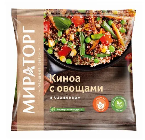 Киноа МИРАТОРГ с овощами и базиликом, 400г