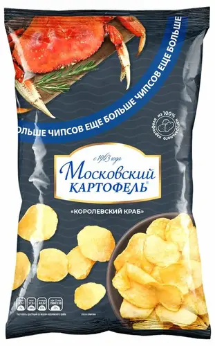 Чипсы Московский картофель со вкусом Королевского краба