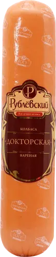 Колбаса РУБЛЕВСКИЙ Докторская кат.А в белкозине в/у вес до 1.2кг