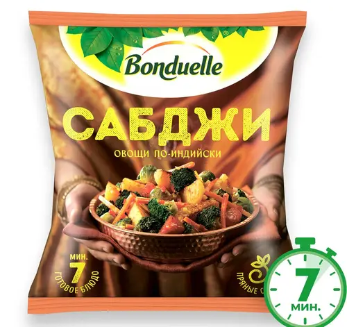 Смесь овощная Bonduelle Сабджи по-индийски замороженная 400г