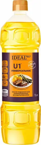 Подсолнечное масло Ideal Pro U1 рафинированное