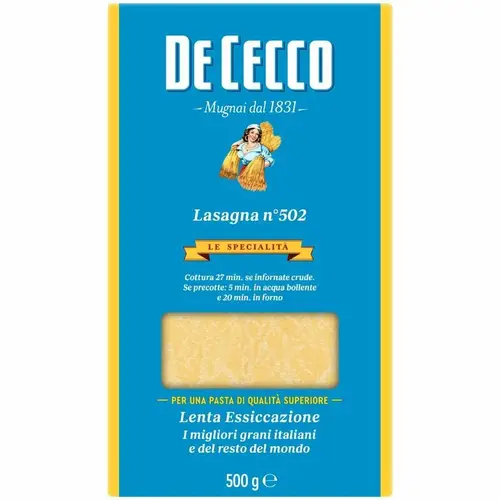 Макаронные изделия Лазанья ТМ De Cecco (Де Кекко)