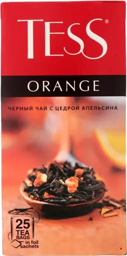 Чай черный Tess Orange в пакетиках, 25 шт.