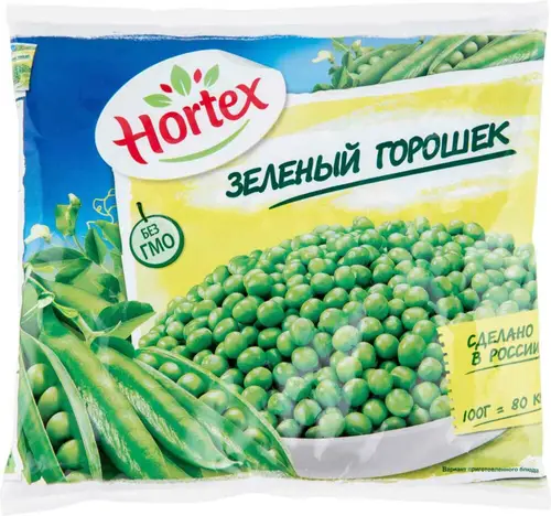 Горошек зелёный быстрозамороженный Hortex