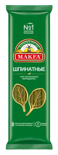 Макароны Makfa спагетти со шпинатом