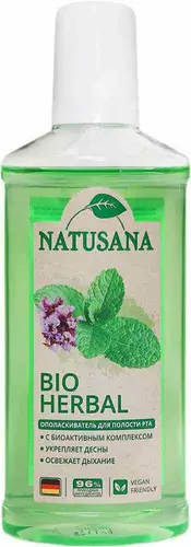 Ополаскиватель для полости рта натуральный Natusana Bio Herbal