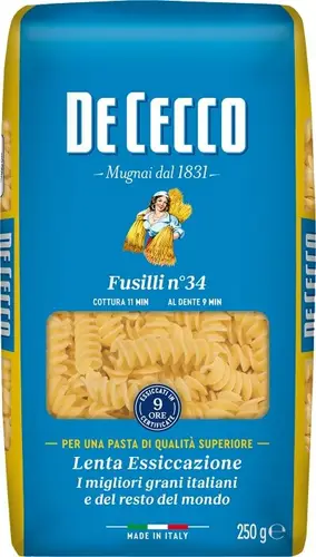 Макароны De Cecco Fusilli №34 250г