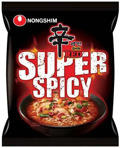 Лапша быстрого приготовления Nongshim Шин Рэд Супер острая 120 г, Республика Корея