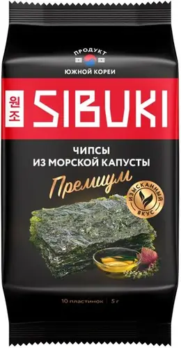 Чипсы из морской капусты Sibuki Премиум 5г