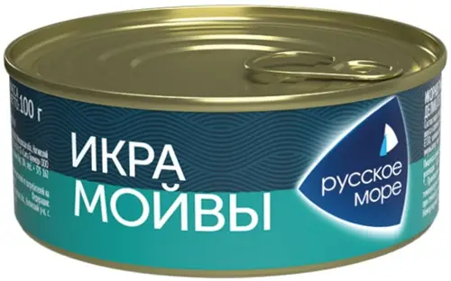 Икра мойвы Русское море деликатесная Люкс 100г