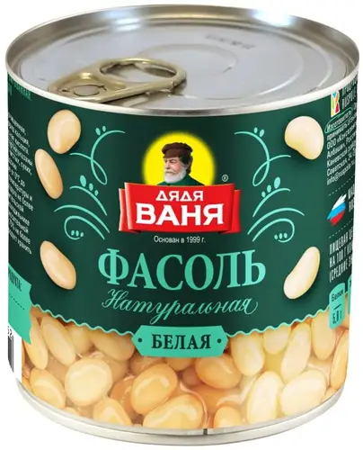 Фасоль белая Дядя Ваня натуральная