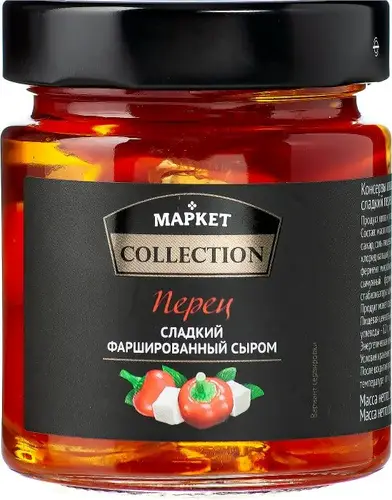 Перец сладкий Market Collection фаршированный сыром 185г