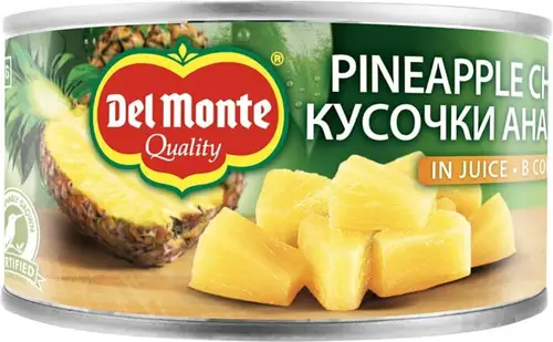 Ананасы Del Monte кусочки в соке 230г