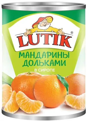 Мандарины Lutik дольки в сиропе 314мл