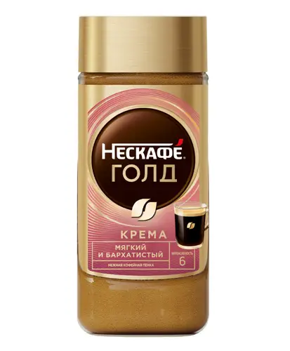 Кофе Nescafe Голд Крема растворимый порошкообразный