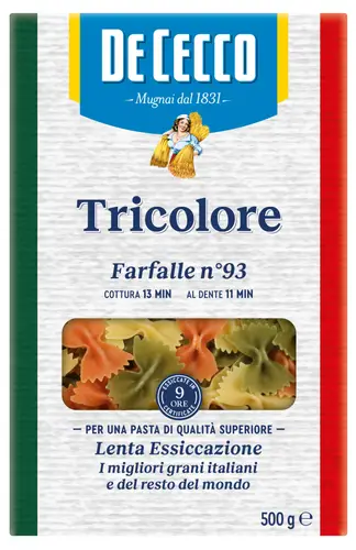 Макаронные изделия Farfalle Tricolore №93 De Cecco