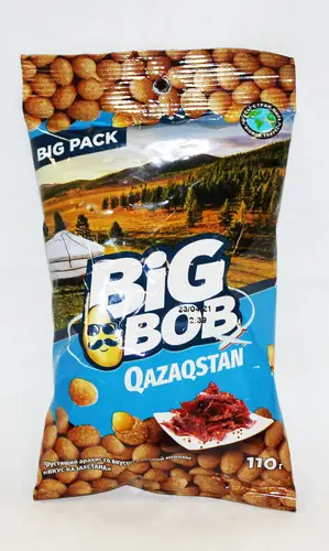 Big Bob, арахис big bob 110гр со вкус.вяленой конины, цена за шт, ШК: 4870209744397