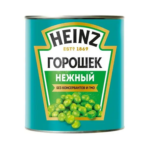 ГОРОШЕК HEINZ 400гр ЗЕЛЕНЫЙ НЕЖНЫЙ, ШК: 4601674085100