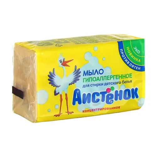 Аист, мыло детское аистёнок 200гр для стирки, цена за шт, ШК: 4600905003128