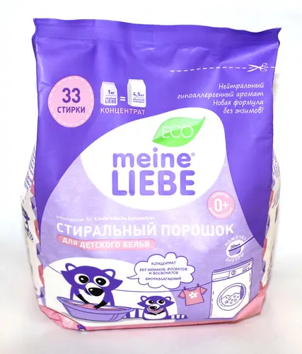 Meine Liebe, стиральный порошок meine liebe 1кг детский, цена за шт, ШК: 4260429991563