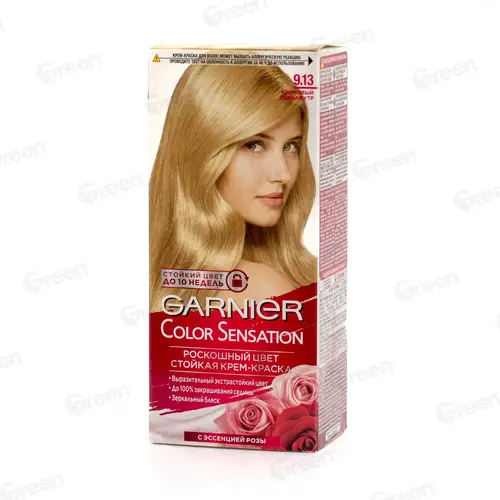 Крем- краска ст. GARNIER Color Sensation Роск. цвет 9.13 кр. перл. 