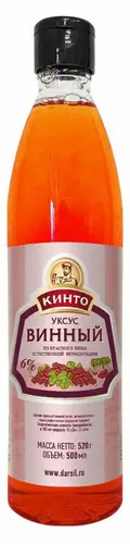 Уксус винный Кинто из красного вина 6%